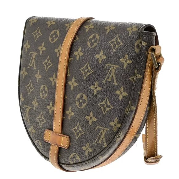 LOUIS VUITTONI Chantilly MM Shoulder Bag Monogram Leather Brown - Picture 4 of 16